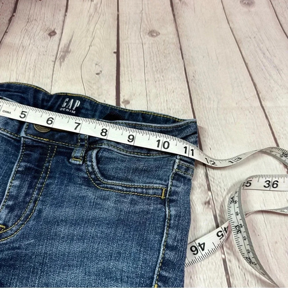 Gap denim super stretch super skinny sz 6 girls denim blue jeans boho - Picture 4 of 9